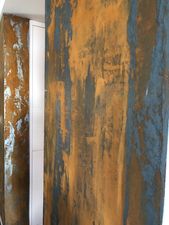 Wandbelag Rost in Spachteltechnik