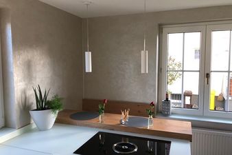 Küchen Einrichtung und Wandgestaltung